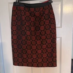 Boden brocade pencil skirt